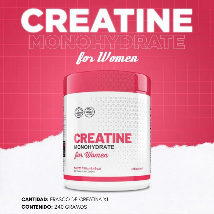 🍑 CREATINA MONOHIDRATADA PARA MUJER💪🍑