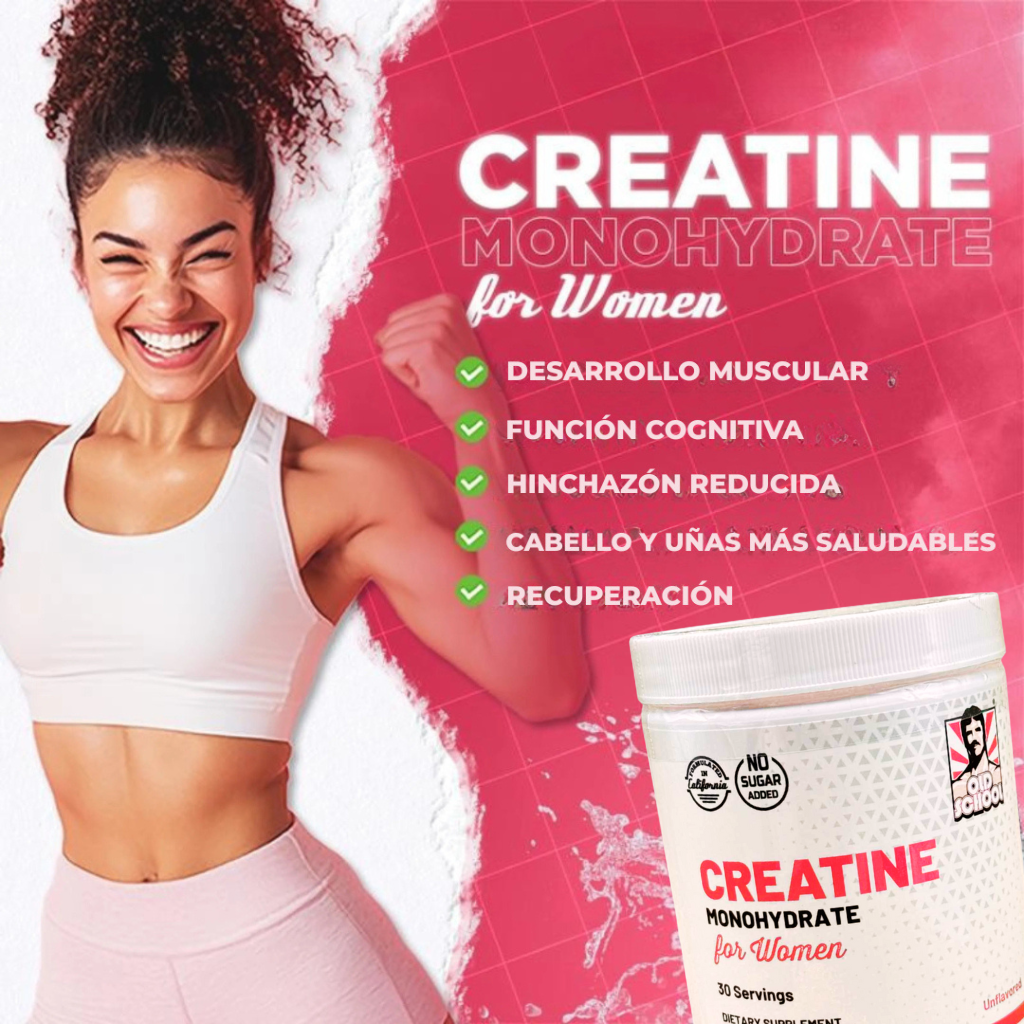 🍑 CREATINA MONOHIDRATADA PARA MUJER💪🍑